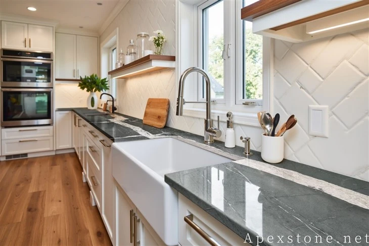 Laminate Polished Prada Emerald Kitchen Countertops price